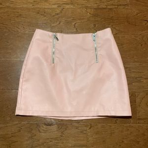 Forever 21 Pink Faux Leather Skirt